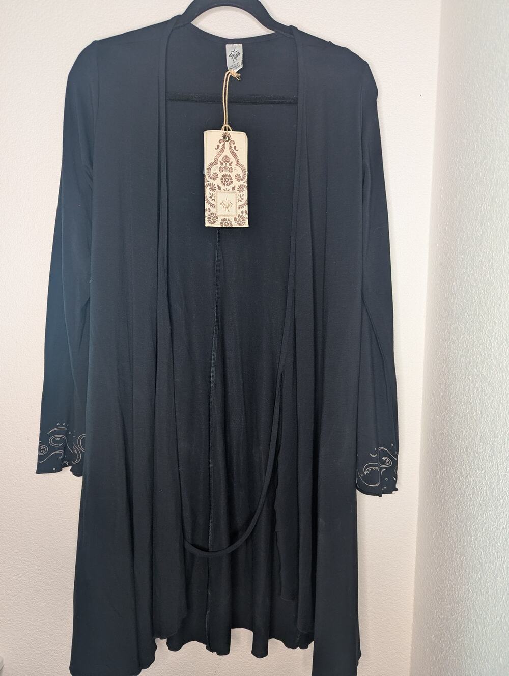 PrAna Willow Wrap Dress Bamboo Sustainable Lifestyle Black M Yoga Athleisure
